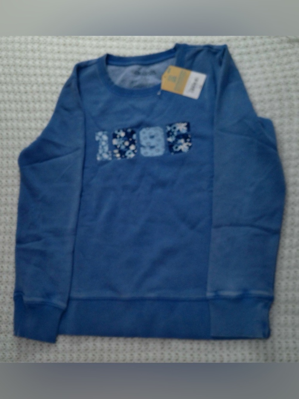 Thereabouts Girls Round Neck Fleece Long Sleeve Sweatshirt in French blue sz XL